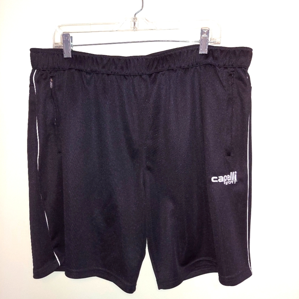 Capelli Sport shorts black Elastic Waist With Drawstring Size XXL